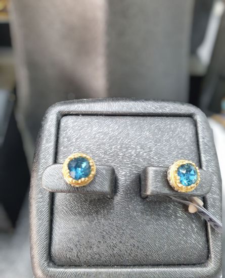 Picture of Blue silver earrings